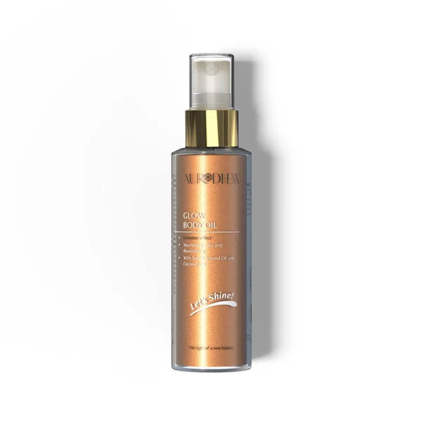 Aurodhea Glow Body Oil - 100 ml | Enriched with Sweet Almond Oil and Coconut Oil