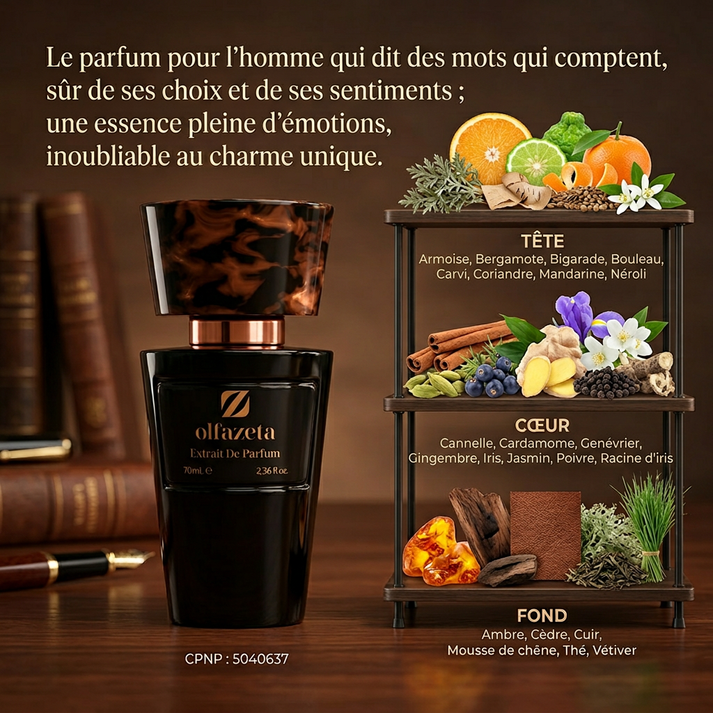 OlfaZeta Men's Perfume essence 30% 70 ml