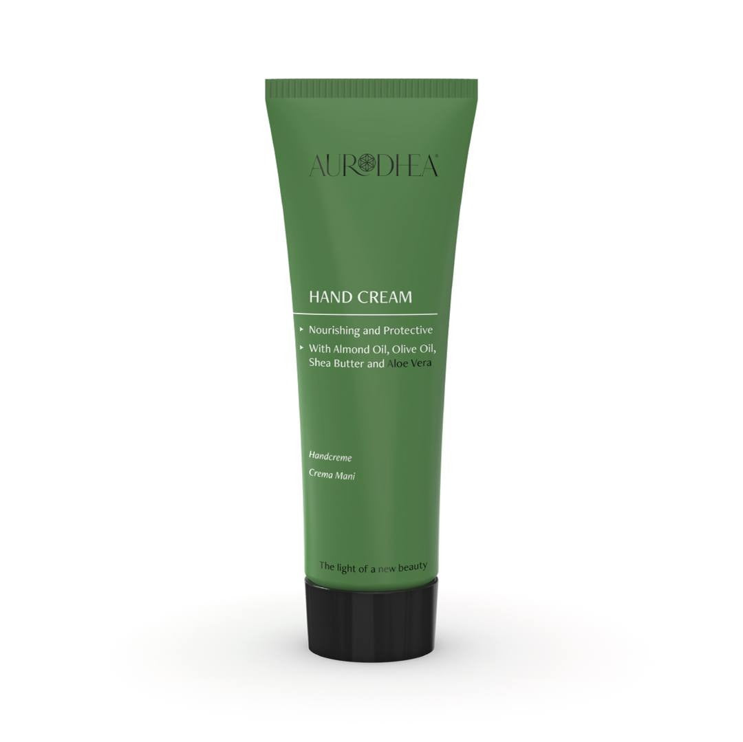 Aurodhea Aloe Vera Hand Cream - 75 ml | Enriched with Almond Oil, Olive Oil and Shea Butter