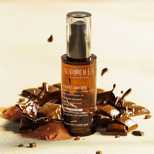 Aurodhea LIGHT DROPS "Chocolate Obsession" - Hair Serum - 50 ml | With patented NUTRIGLOW™ blend