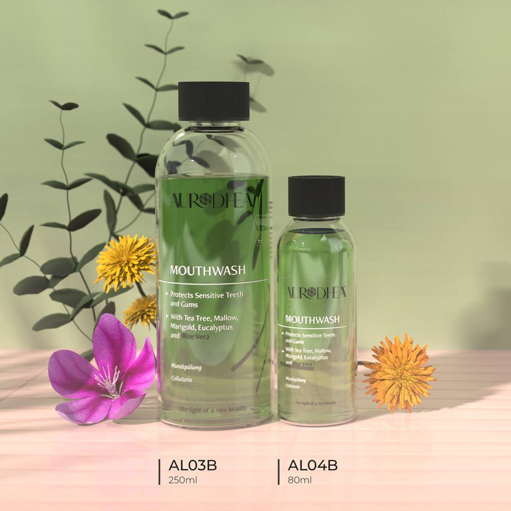 Aurodhea Bain de Bouche à l'Aloe Vera - Soin Buccal Apaisant & Antibactérien