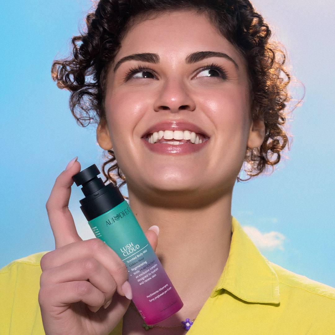 Aurodhea LUSH CLOUD "Golden Hour" - Body Fragrance Mist - 100 ml | With the exclusive PUREYOUTH™ complex