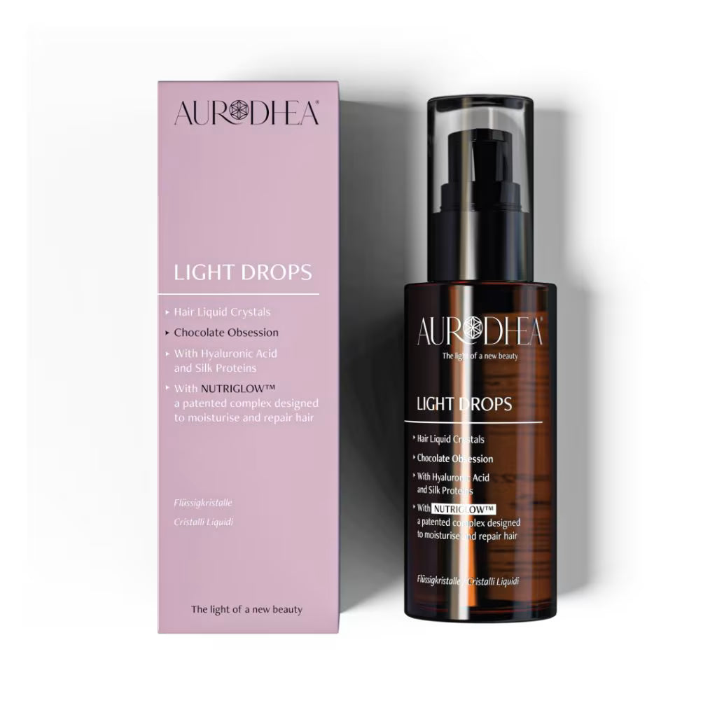 Aurodhea LIGHT DROPS "Chocolate Obsession" - Hair Serum - 50 ml | With patented NUTRIGLOW™ blend